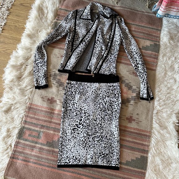 Cache White Leopard 2-Piece Suit - Picture 15 of 16